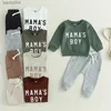 Kledingsets Kinderen Baby Jongens 2 STKS Herfstkleding Sets Lange mouw Briefprint Sweatshirts Tops Broek Baby