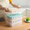 Butelki do przechowywania lodówki do jajka do układania stałego pudełka z datą Przypomnienie duża pojemność przezroczystą 24 kratki pokrywka kartonowa