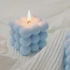 Ароматизированная свеча творческая пузырька кубика свеча квадрат мини -ароматизированные свечи Свадебные сувенирные вечеринки дома