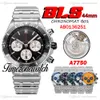 BLSF 44mm Chronomat B01 AB0136251 Automatic A7750 Mens Watch Chronograph Black Stick Markers Dial Stainless Steel Bracelet Watches Timezonewatch TWBR C150b