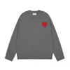 AM I Paris Amis Felpe con cappuccio lavorate a maglia Amiparis Streetwear Amisweater Hip Hop Casual Felpa con cappuccio a maniche lunghe da donna Coeur Love Jacquard Heart Pull 6KRO