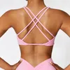 2024 Lu Lu Lemens Women Yoga الزي المثير لظهر الرياضة للملابس الداخلية زبداني ناعم V-Neckline Gym Bra Treasable الجاف الجاف تشغيل أعلى ملابس تمرين