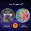 Balls Luminous Footballs Glow in The Dark Soccer Holographics Glowing Ball Outdoor Toys Camera Flash Reflective Croma 231113