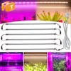 Grow Lights LED Grow Light 220V 75 lysdioder 50 cm LED Grow Tube 2-12st med EU-pluggsolliknande fullspektrum för inomhusblommor som växer. P230413