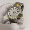 5 Style With Box Papers Automatic Mens Watch Men's 42mm Silver Dial Two-Tone 18K Yellow Gold Rose Everose Men Steel Bracelet Mechanical Sport Watches