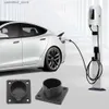 Electric Vehicle Accessories EV Charger Holder Electric Vehicle Charger Holster Dock Charging Gun Holder Base för SAE J1772 EU Typ 2 Tesla Plug Q231113