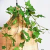 Decorative Flowers 90CM Faux Vine Wedding Decoration Tropical Fake Wall Hanging Plant Twine Rattan Garden Party Home Decor Accessori Props