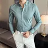 Men's T Shirts Large Size 3XL 4XL Men's Leisure Casual Shirt For Male Long Sleeve High Quality Soft Comfort Slim Fit Man Dress S-4XL