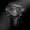 Zegarek Tourbillon Watch Automatyczne mechaniczne szafirowe lustro Mężczyzn Watches prezent 2023 Osobowość Tward Guy Wristwatch