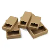 Boîte en carton kraft papier tiroir boîte de mariage noir marron blanc cadeau emballage boîte de papier pour bijoux/thé/savon/bonbons pls remarque couleur