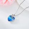 Catene Collane di libellula Ciondolo in urna di cristallo blu Ceneri Cremazione Gioielli di memoria Collana di animali domestici Decorazione color argento