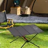 Table de Camping pliante légère en alliage d'aluminium, mobilier d'extérieur tactique pliable avec sac de transport pour pique-nique