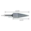 Freeshipping vedmaskin borrverktyg trä reamer stans bit delad träverk kon borrverktyg handtag huggning bit (3 st (hex shank sgdj