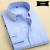 Camisas casuais masculas macrosea clássico estilo masculino camisa sólida de manga comprida camisas casuais de roupas de escritório respiráveis ​​respiráveis ​​230413