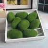 Decorative Flowers Artificial Grass Plants Ball Fairy Garden Decor Fake Greenery DIY Simulation Green Stone Decoration Accessories