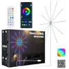 Veilleuses feux d'artifice bande lumineuse RGB Bluetooth LED bande magique couleur ambiante fête de vacances pour la maison chambre décor Luminaire cadeau