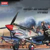 Vliegtuigen Modle ACADEMY 12456 Vliegtuig Model 172 Schaal Curtiss P40B US voor Tomahawk Fighter Building Hobby Collection DIY 231113