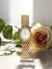女性の時計バーニーゴールデン女性腕時計スモールダイヤルレディースゴールドウォッチブレスレットウォータープルーフクォーツウォッチコンパクトスタイリッシュな高級レディースウォッチ231102