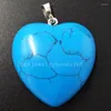 Hangende kettingen malachiet huile tijgers oogblauw zand Jaspe Carneliaanse Aventurine lapis lazuli Crystal Heart Art Bead WFH397