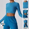 Camisas activas Ocio Correr Manga larga Cómodo Jersey de elevación transpirable Secado rápido Ropa de yoga ligera para fitness al aire libre