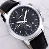Longin Wristwatches for Men 2023 New Mens 시계 40mm 6 개의 바늘 자동 기계적 시계 최고 럭셔리 브랜드 가죽 스트랩 문 상대 남성 패션 Montre de Luxe One