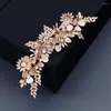 Hair Clips Luxury Bridal Headbands Headdress Pearls Flower Crystal Traditional Chinese Bride Xiuhe Wedding Accessories