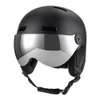 スキーヘルメットスキー保護ヘルメットスキースケートボードスノーボードのための耳の保護を備えた取り外し可能なメガネを備えた風の防風スノーボードヘルメット231114