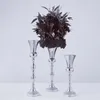 Party Decoration 80cm100cmFlowers Vases Candle Holders Road Lead Table Centerpiece Metal Candlestick For Wedding Home Decor Candelabra 2723