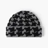 Beanie Skull Caps Woolen Hat Women's Autumn and Winter New Versatile Jacquard Colored Cold Hat Big Head for Outdoor Warmth Thickened Knitted Hat
