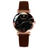 Armbandsur horloges vrouwen kvinnors klockor GoGoey Brand Watch Women Ladies Starry Sky för Montre Femme Reloj Mujerwristwatches