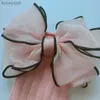 Kids Socks Cute Kids Girls Knee High Big Bows Cotton Toddlers Girl Long For Children's Candy Color Infant Baby SockL231114