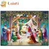 Paintings Round Diamond painting Angel Jesus full square rhinestone mosaic Christmas decoration 231113