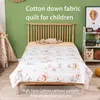 Couettes en fibre de velours pour enfants, couette en pur coton, motif de dessin animé, plumes