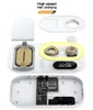 Car 4 in 1 Fast Wireless Charger Clock Pad per iPhone 13 12 11 Pro Supporto di ricarica wireless per Apple Watch 7 6 SE / AirPods Pro