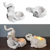 Portacandele Buona fortuna Elefante Portacandele Statua Decorativo Piccolo Perfetto Home Deco