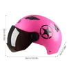 Cascos de motocicleta Casco facial Viseras de doble lente abierta Hombres Mujeres Verano Bicicleta de carretera eléctrica Scooter Moto