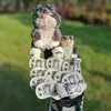 Andra golfprodukter golfklubbhuvud täcker träförare skyddar headcover golftillbehör putter golf järnklubbhuvud täckning 231114