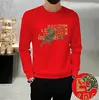 Erkek Hoodies Sweatshirts Chaopai Erkekler Uzun Kollu Sweater Leopar Sonbahar Yeni Yuvarlak Boyun Gömlek Çok Rahat Işık Lüks Erkekler Top