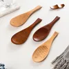 Wooden Fish Pattern Rice Spoons Japanese Paddle Scoop Wood Rice Spoons Kitchen Gadgets Q721