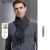 Sciarpe di alta qualità 100% lana sciarpa autunno inverno uomini donne solide versatili classiche business popolare sciarpe morbide maschio maschio yq231114