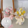 Present Wrap Diy Transparent Ball Flower Packaging Box Creative Design Wrapping Acrylic Bobo för bröllop