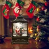 Christmas Decorations Retro Glowing Christmas Snow Globe Lantern LED Night Light with Hook Home Decor Xmas Tree Decoration Pendant Table Ornament 231113