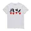 Spela Fashion Mens T Shirt Designer Red Heart Casual Women Commes Des Shirts Badge Quanlity Tshirts Cotton Embroidery Short Sleeve Summer Tee Top Kts7 Mhjw