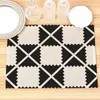 Table Mats Placemats For Simple Black White Geometric Placemat Kitchen Accessories Linen Mat Nordic Dining Drink Cup Pad