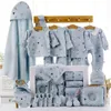 Kledingsets 18/22 stuks newborn kleding babycadeautjes puur katoen babyset 0-6 maanden herfst en winter kinderkleding unisex geen doos 231114