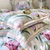 Sängkläder sätter blomma modern konst oljemålning stil utskrift set täcke täcke linne monterade ark kuddar hemtextil