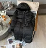 Veste d'hiver en duvet pour femme, Parka à capuche de raton laveur, manteau épais et chaud, Sport de plein air, noir, 2023