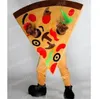 Costume de mascotte de pizza mignonne d'Halloween Taille adulte Personnage de thème d'anime de dessin animé Carnaval Hommes Femmes Robe de Noël Fantaisie Performance Robe de soirée