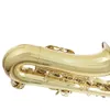 BB Tenor Saxofon mässingskroppen snidade vita skalnycklar professionella som spelar saxofon