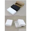 Opakowanie prezentów 10 rozmiarów Kraft czarny biały opakowanie pudełko puste papierowy karton z pokrywką kartonową LZ1804 DROP DOSTAWOWA DOMOWA Garden Świąteczny Pa Dhwaw